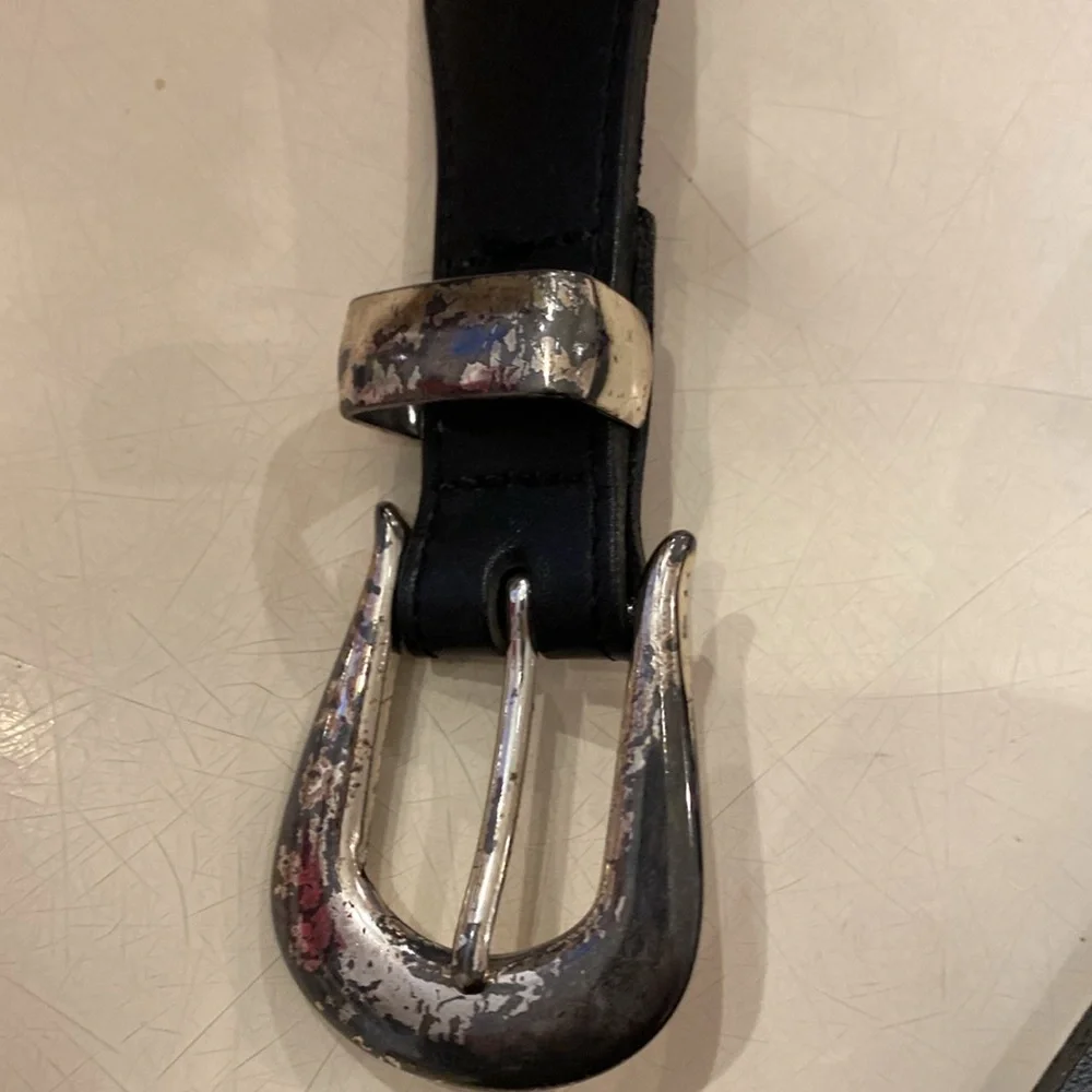 Vintage Animal Belt Turtle Elephant Lion Zebra Tiger Silver Buckle Novelty‎ 90s - Picture 2 of 5